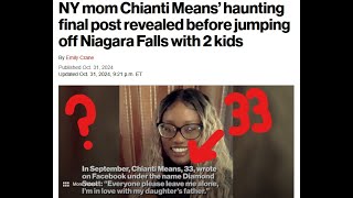 NEW YORK MOM 33 JUMPS OFF NIAGARA FALLS WITH HER 2 KIDS ROMAN amp MECCA DEATH KILLING MASONIC [upl. by Ordisy517]