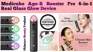 Medicube AgeR Booster Pro  6in1 Real Glass Glow Device  Skincare Beauty product  personal care [upl. by Seroled]