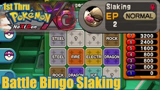 Pokemon XG Battle Bingo Card Slaking [upl. by Astra]