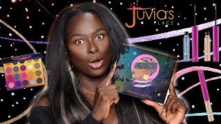 NEW Juvias Place Afrogalactic Collection Review  Swatches  Eyeshadow Tutorial  Ohemaa [upl. by Ilesara]