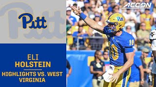 Pitt QB Eli Holsteins Gutsy Play Leads To A quotBackyard Brawlquot Victory [upl. by Peri]