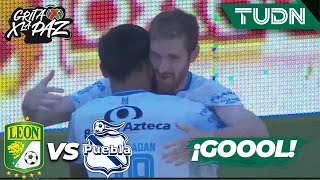 ¡GOL DE LA FRANJA Aristeguieta lo firma León 01 Puebla  Grita México C22  J14  TUDN [upl. by Quiteris]