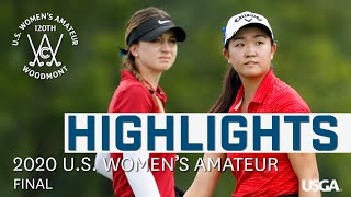 2020 US Womens Amateur Final Rose Zhang vs Gabriela Ruffels  Every Televised Shot [upl. by Littell662]