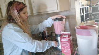 We Are Making a Strawberry Banana Smoothie for Breakfast [upl. by Raddie]