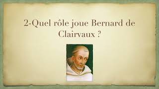 Bernard de Clairvaux et la deuxième croisade Seconde [upl. by Meenen106]