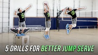 5 Drills For Better Jump Serve  Volleyball Tutorial [upl. by Luthanen]