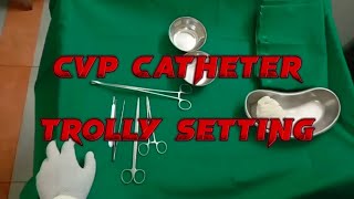 Central venous pressure CVP catheter trolly settingfor OT peoples learn more in OT wisdom [upl. by Teerprah]