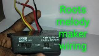 Roots horn melody maker wiring [upl. by Grane97]