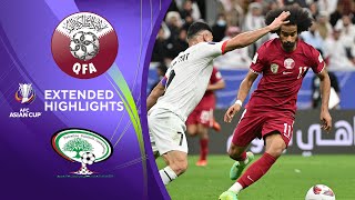 Qatar vs Palestine Extended Highlights  AFC Asian Cup  CBS Sports Golazo [upl. by Novahs]