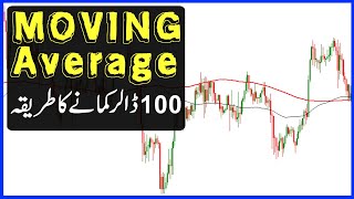 Moving Average Trading Strategy in Urdu  Forex Course [upl. by Noramac]