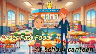 Order Fast Food in Mandarin at School Canteen如何用中文点快餐点学校午餐 [upl. by Marsha]