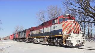 BCRAIL BCOL 4642 East Near Genoa Illinois on 242011 [upl. by Sass]