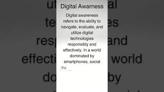 What Is Digital Awareness Hindi Whatisdigitalawareness kids excessive screentime [upl. by Quintina804]