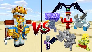 1 VS 1  King mango vs all Bosses in Mowzies Mobs and Blue Skies  Minecraft [upl. by Aniaj]