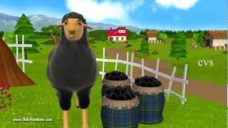 Baa Baa Black Sheep  3D Animation English Nursery Rhyme for children with lyrics [upl. by Shoshanna444]