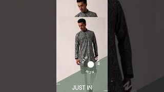 Elegant Black Silk Kurta Set For Men [upl. by Zined433]