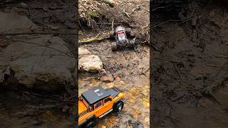 RC Crawler Mud Battle Pushing to the Edge 🏞️🚜  RC Trial amp Trophy Shorts [upl. by Horwath]