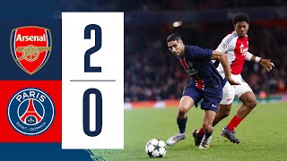 ARSENAL 20 PARIS SAINTGERMAIN I HIGHLIGHTS OF THE GAME [upl. by Antonia]