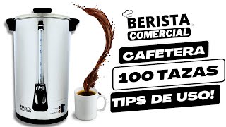 Cómo Utilizar una Cafetera Urna Percoladora de 100 Tazas en Acero Inoxidable [upl. by Lebar]