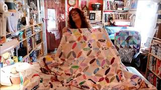 EPISODE 97  PART 1  Unfinished Josephs Coat Quilt  Im finishing up my quilt [upl. by Alioz622]