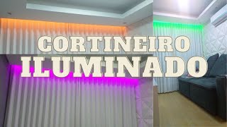 CORTINEIRO ILUMINADO  RESENHA LED RGB RITMICO [upl. by Haral]