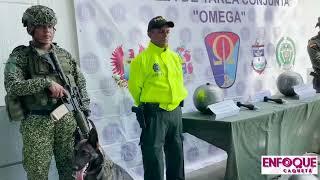 Autoridades militares y de policía incautaron varios artefactos explosivos [upl. by Oratnek]