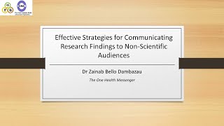 Effective Strategies for Communicating Research Findings to NonScientific Audiences [upl. by Hassett57]