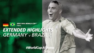 Germany 02 Brazil  Extended Highlights  2002 FIFA World Cup Final [upl. by Enilrem]