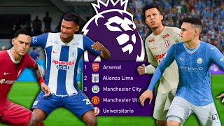 Pongo a los EQUIPOS de la LIGA PERUANA en la 2ª DIVISION de INGLATERRA [upl. by Llenrod78]