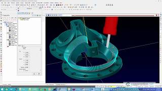 5 Axis swarf and Multiaxis flowline in Mastercam [upl. by Siram]