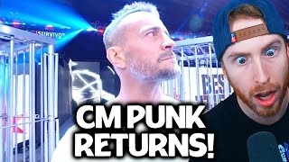 CM PUNK RETURNS TO WWE [upl. by Aiyekal]