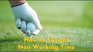 How to Format NonWorking Time in MS Project [upl. by Gayler]