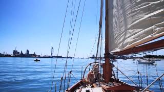 Sailing in Portsmouth Harbour UK [upl. by Anoid]