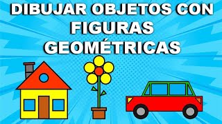 ✅ COMO DIBUJAR OBJETOS CON FIGURAS GEOMETRICAS 🥰 PASO A PASO [upl. by Folger]