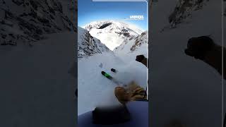 Insane Record Setting Couloir Run [upl. by Bolger156]