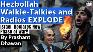 Hezbollah WalkieTalkies and Radios EXPLODE after Pagers  Israel Declares New Phase of War [upl. by Corotto]