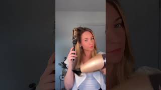 Bouncy Flicky BlowDry With Round Brush hairtutorial blowout [upl. by Irmina]