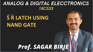 18CS33  S R LATCH Using NAND GATE Analog amp Digital Electronics [upl. by Ecirad]