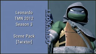 Leonardo TMNT 2012 Season 3 Twixtor Scene Pack [upl. by Atirat]