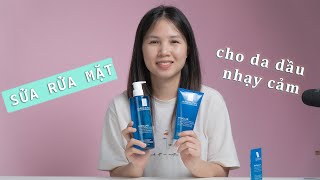 Sữa rửa mặt cho da dầu nhạy cảm da dầu mụn  La RochePosay Effaclar Purifying Foaming Gel [upl. by Leler]