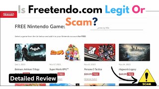 FREE Nintendo Games on Freetendocom Scam Is it Legit [upl. by Joleen]