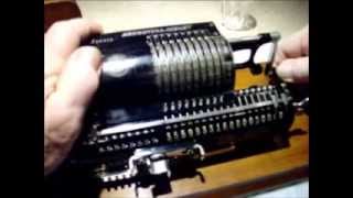 1914 Brunsviga MA Midget German PinWheel Calculating Machine [upl. by Gerik]