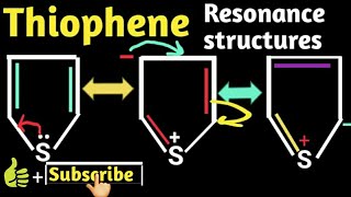 Thiophene  Resonance in thiophene [upl. by Elwira]