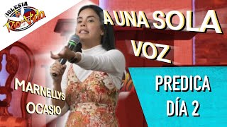 RDV  Marnelly Ocasio  A Una Sola Voz Predica DÍA 2 [upl. by Denni]