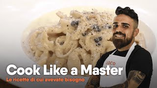 Ricetta tonnarelli cacio e pepe  Marco Piccolo  Cook Like a Master [upl. by Alekin]