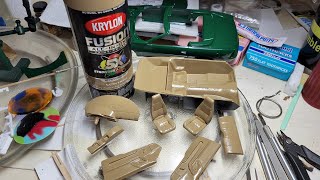 Krylon Fusion Satin Khaki spray paint test [upl. by Ecirtael]