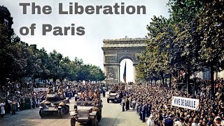 25th August 1944 Liberation of Paris as the Nazi German garrison surrenders the city to the Allies [upl. by Rehpetsirhc]