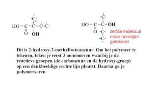 Polymeren 2 condensatiepolymeren tekenen met oefeningen [upl. by Nicolella]