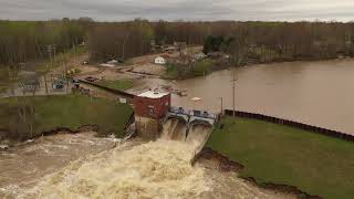 Smallwood Lake Dam Overflows After Edenville Dam Failure [upl. by Eisoj]