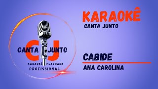 Cabide Ana Carolina Karaoke Playback [upl. by Ruphina]